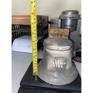 Vintage 1975 House of Webster Ceramics Let Freedom Ring LIBERTY BELL Cookie Jar